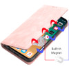 Leather Folio Wallet Case for iPhone 16 Pro - Pink