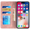 Leather Folio Wallet Case for iPhone 16 - Pink