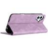 Leather Folio Wallet Case for iPhone 16 Plus - Purple