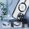 Electroplated Clear MagSafe Case with Camera Lens Protector for iPhone 16 Pro - Black