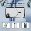 Electroplated Clear MagSafe Case with Camera Lens Protector for iPhone 16 - Black