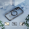 Electroplated Clear MagSafe Case with Camera Lens Protector for iPhone 16 - Black