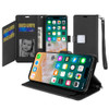 Extra Series Essential Leather Wallet Stand Case for iPhone 16 Pro Max - Black