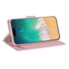 Extra Series Essential Leather Wallet Stand Case for iPhone 16 Pro Max - Rose Gold