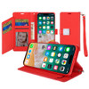 Extra Series Essential Leather Wallet Stand Case for iPhone 16 Pro - Red