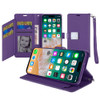Extra Series Essential Leather Wallet Stand Case for iPhone 16 Pro - Purple