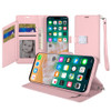 Extra Series Essential Leather Wallet Stand Case for iPhone 16 Pro - Rose Gold