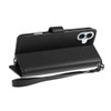 Extra Series Essential Leather Wallet Stand Case for iPhone 16 - Black