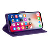Extra Series Essential Leather Wallet Stand Case for iPhone 16 - Purple