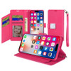 Extra Series Essential Leather Wallet Stand Case for iPhone 16 - Pink