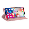 Extra Series Essential Leather Wallet Stand Case for iPhone 16 - Rose Gold