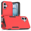 Military Grade TUFF Hybrid Armor Case for iPhone 16 Plus - Red