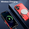 Military Grade TUFF Hybrid Armor Case for iPhone 16 Plus - Red