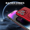 MagSafe Compatible Hybrid Case with Camera Ring Stand for iPhone 16 Pro Max - Red
