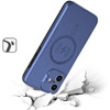 MagSafe Compatible Hybrid Case with Camera Ring Stand for iPhone 16 - Blue