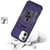 Military Grade Ring Holder Case with Camera Lens Cover for iPhone 16 Plus - Purple