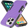 Military Grade Noble Hybrid Armor Case for iPhone 16 Pro Max - Purple