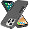 Military Grade Noble Hybrid Armor Case for iPhone 16 Pro Max - Grey