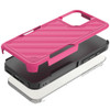 Military Grade Noble Hybrid Armor Case for iPhone 16 Pro Max - Hot Pink