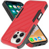 Military Grade Noble Hybrid Armor Case for iPhone 16 Pro - Red