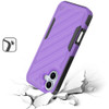 Military Grade Noble Hybrid Armor Case for iPhone 16 - Purple