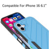Military Grade Noble Hybrid Armor Case for iPhone 16 - Sky Blue