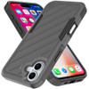 Military Grade Noble Hybrid Armor Case for iPhone 16 Plus - Grey