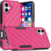 Military Grade Noble Hybrid Armor Case for iPhone 16 Plus - Hot Pink