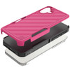 Military Grade Noble Hybrid Armor Case for iPhone 16 Plus - Hot Pink