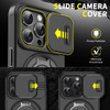 Dual Layer MagSafe Case with Rotating Stand and Privacy Camera Cover for iPhone 16 Pro