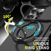 Dual Layer MagSafe Case with Rotating Stand and Privacy Camera Cover for iPhone 16