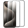 2-Pack Edge-to-Edge Full Coverage HD Tempered Glass Screen Protector for iPhone 16 Pro