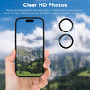 Tempered Glass Screen Protector + Camera Lens Protector for iPhone 16 Plus