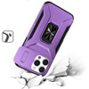 Combat Tough Series Ring Holder Case with Camera Lens Cover for iPhone 16 Pro Max - Purple
