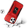 Combat Tough Series Ring Holder Case with Camera Lens Cover for iPhone 16 Pro Max - Red