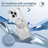 Vivid Hybrid MagSafe Case with Rotating Ring Stand for iPhone 16 Pro Max - Clear