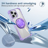 Vivid Hybrid MagSafe Case with Rotating Ring Stand for iPhone 16 Pro Max - Purple
