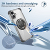 Vivid Hybrid MagSafe Case with Rotating Ring Stand for iPhone 16 Plus - Smoke