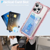 Vivid Hybrid Case with Card Slot for iPhone 16 Pro Max - Pink