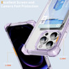 Vivid Hybrid Case with Card Slot for iPhone 16 Pro - Purple