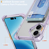 Vivid Hybrid Case with Card Slot for iPhone 16 - Purple
