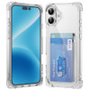 Vivid Hybrid Case with Card Slot for iPhone 16 Plus - Clear