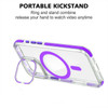 Clarity Collection MagSafe Case with Camera Ring Stand for iPhone 16 Pro Max - Purple