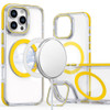 Clarity Collection MagSafe Case with Camera Ring Stand for iPhone 16 Pro Max - Yellow