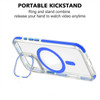 Clarity Collection MagSafe Case with Camera Ring Stand for iPhone 16 - Blue