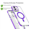 Clarity Collection MagSafe Case with Camera Ring Stand for iPhone 16 - Purple