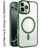 Perfect Crystal Clear MagSafe Case for iPhone 16 Pro Max - Green