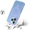 Crystal Clear Transparency MagSafe Case for iPhone 16 Pro Max - Purple