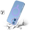 Crystal Clear Transparency MagSafe Case for iPhone 16 - Purple
