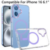 Crystal Clear Transparency MagSafe Case for iPhone 16 - Purple